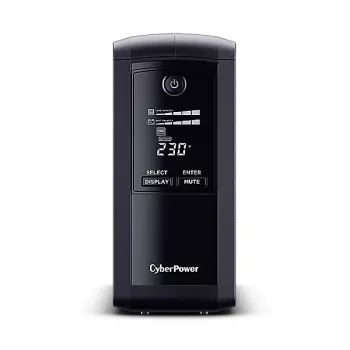 Nepertraukiamo maitinimo šaltinis CyberPower VP1000EILCD, linijinis-interaktyvus, 1 kVA, 550 W, 6 lizdų
