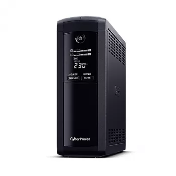 Nepertraukiamo maitinimo šaltinis CyberPower VP1200EILCD, linijinis-interaktyvus, 1,2 kVA / 720 W, 8 lizdai
