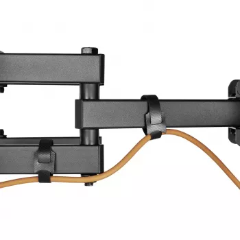 TV laikiklis prie sienos MACLEAN MC-710N VESA iki 600x400 mm, pasvirimas +3°/−15°, atstumas nuo sienos 35,5 cm, ekranas iki 80 colių, plienas, juodas