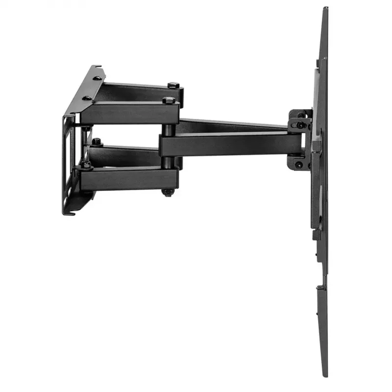 TV laikiklis prie sienos MACLEAN MC-710N VESA iki 600x400 mm, pasvirimas +3°/−15°, atstumas nuo sienos 35,5 cm, ekranas iki 80 colių, plienas, juodas