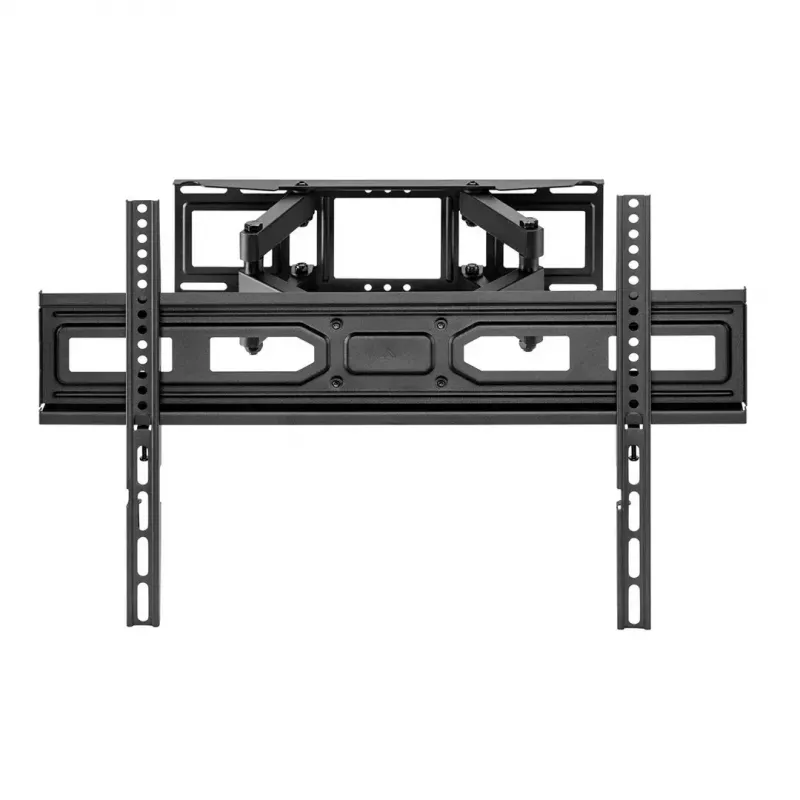 TV laikiklis prie sienos MACLEAN MC-710N VESA iki 600x400 mm, pasvirimas +3°/−15°, atstumas nuo sienos 35,5 cm, ekranas iki 80 colių, plienas, juodas