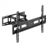 TV laikiklis prie sienos MACLEAN MC-710N VESA iki 600x400 mm, pasvirimas +3°/−15°, atstumas nuo sienos 35,5 cm, ekranas iki 80 colių, plienas, juodas