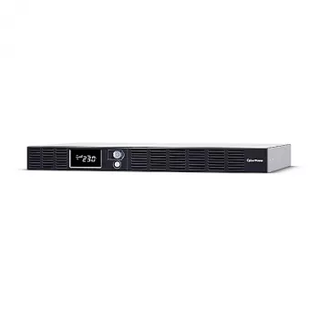 Nepertraukiamo maitinimo šaltinis CYBERPOWER OR1500ERM1U – 1,5 kVA / 900 W, 6× C13 lizdai, LCD, karštai keičiama VRLA baterija, 1U, sidabrinis