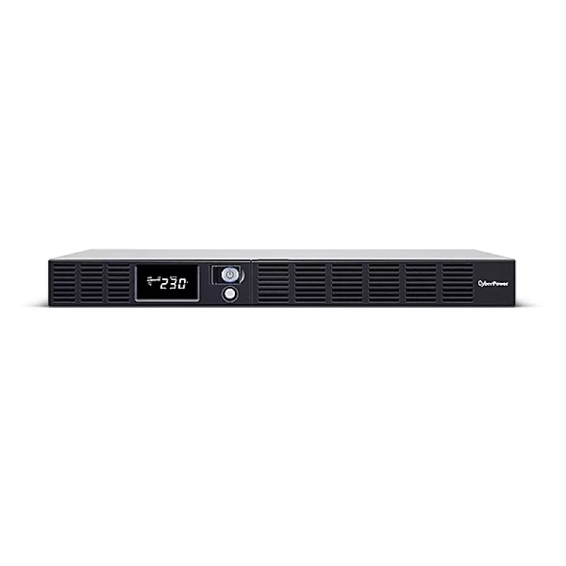 Nepertraukiamo maitinimo šaltinis CYBERPOWER OR1500ERM1U – 1,5 kVA / 900 W, 6× C13 lizdai, LCD, karštai keičiama VRLA baterija, 1U, sidabrinis