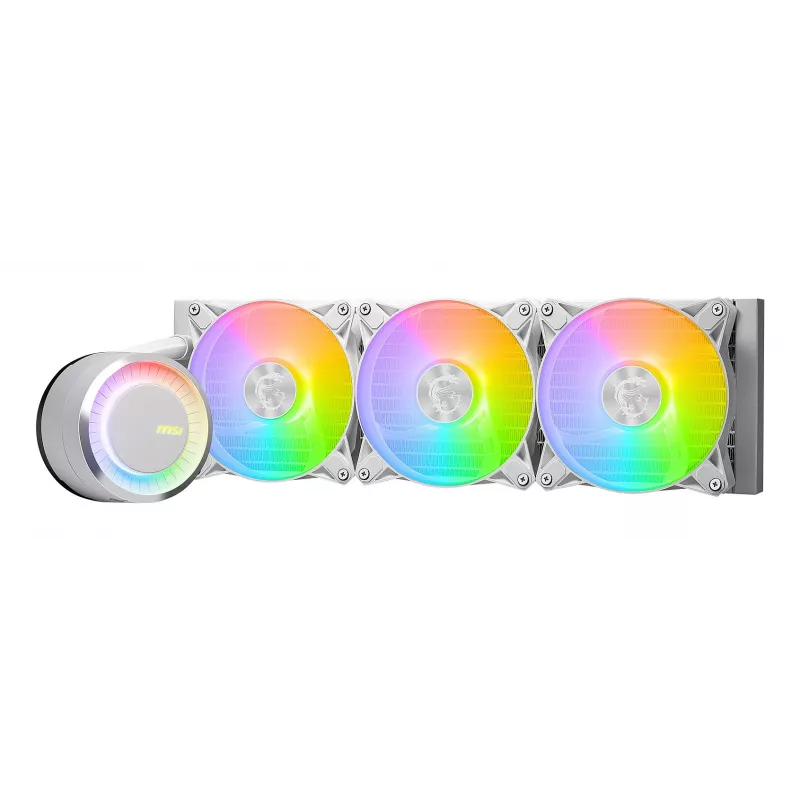 MSI MAG Coreliquid E360 White procesoriaus vandens aušinimo rinkinys 12 cm