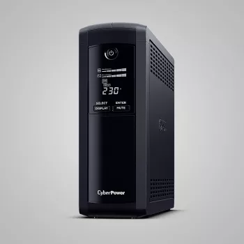Nepertraukiamo maitinimo šaltinis CYBERPOWER VP1600ELCD-FR 1.6 kVA / 900 W, linijinis interaktyvus, 5 AC lizdai, LCD, USB/RS-232