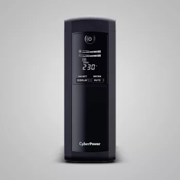 Nepertraukiamo maitinimo šaltinis CYBERPOWER VP1600ELCD-FR 1.6 kVA / 900 W, linijinis interaktyvus, 5 AC lizdai, LCD, USB/RS-232