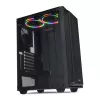 PC korpusas IBOX CETUS 906 Midi Tower juodas — ATX/mATX, 460×210×350 mm, 29 cm GPU, 7 diskų, RGB ventiliatoriai