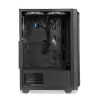 PC korpusas IBOX CETUS 906 Midi Tower juodas — ATX/mATX, 460×210×350 mm, 29 cm GPU, 7 diskų, RGB ventiliatoriai