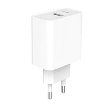 GEMBIRD USB greitasis įkroviklis – A ir C tipo 2 prievadai 20 W – Baltas