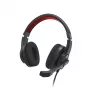 Ausinės Hama HS-USB400 V2 laidinės, juodos, raudonos