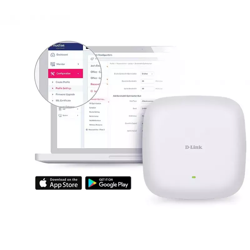 D-Link AX3600 Wi-Fi 6 Dual-Band PoE prieigos taškas