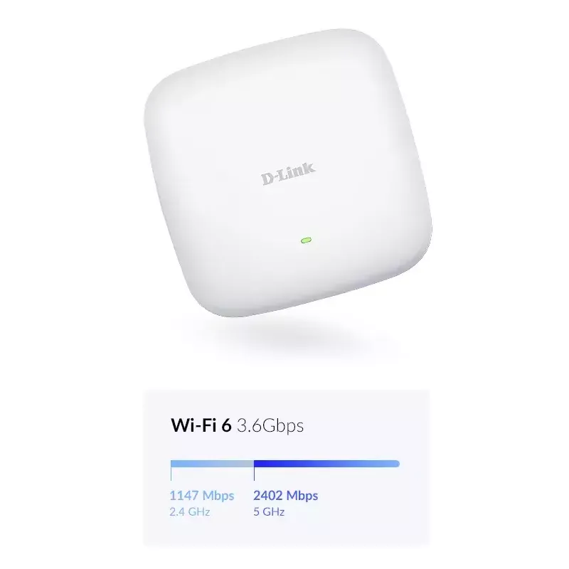 D-Link AX3600 Wi-Fi 6 Dual-Band PoE prieigos taškas