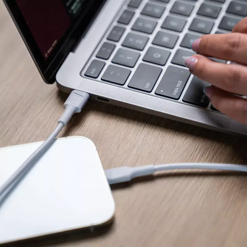 Green Cell PowerStream KABGC07W USB-C į Lightning laidas, MFi, Power Delivery, 1 m, 29 W, baltas