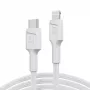 Green Cell Lightning į USB‑C laidas 1 m, 29 W, baltas, duomenų perdavimas 480 Mbps