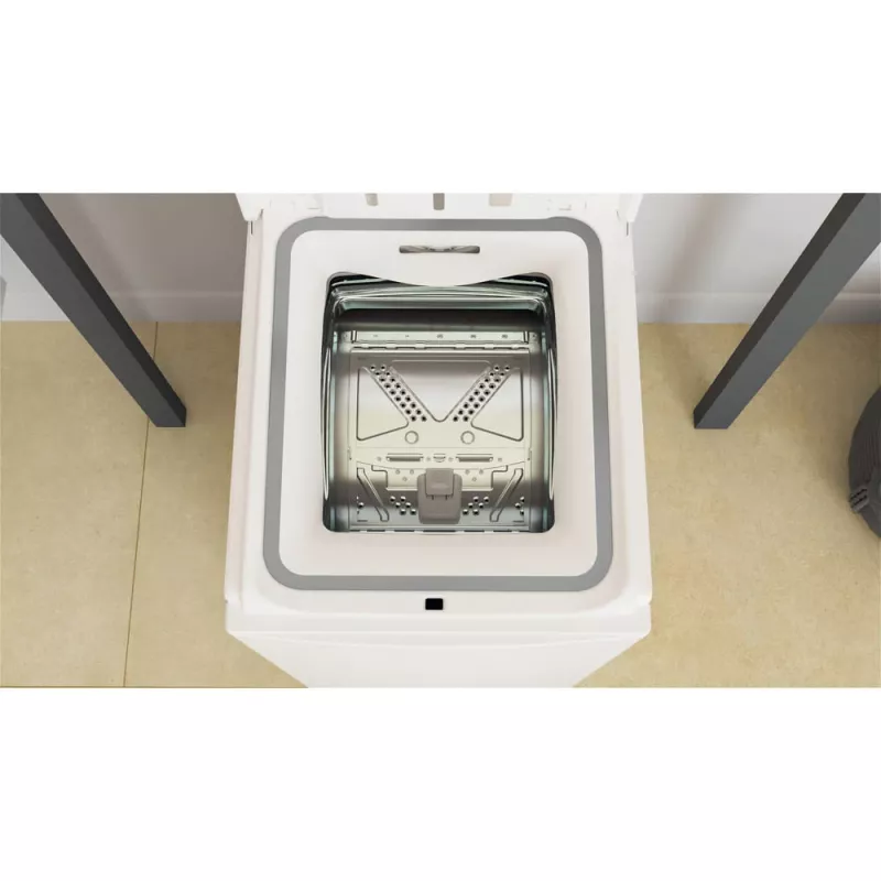 Whirlpool NTDLR 6040S PL/N skalbimo mašina su viršutiniu pakrovimu 6 kg 951 aps./min Balta