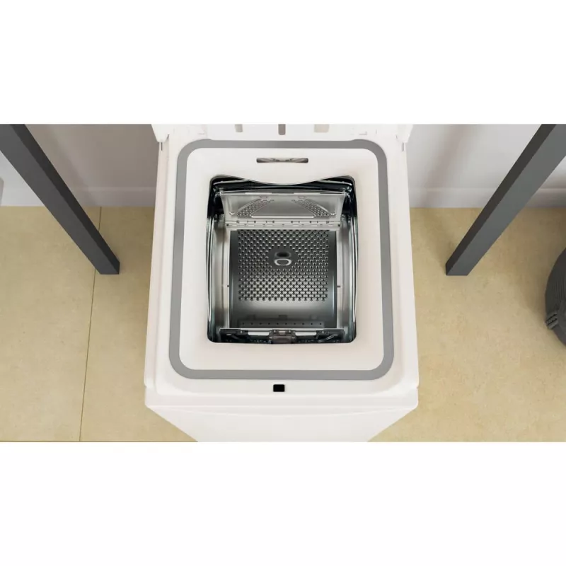 Whirlpool NTDLR 6040S PL/N skalbimo mašina su viršutiniu pakrovimu 6 kg 951 aps./min Balta