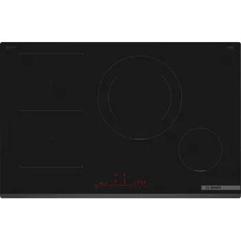 Bosch Serie 6 PVS831HB1E indukcinė kaitlentė juoda įmontuojama 80 cm 4 zonos