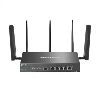 TP-Link Omada 4G+ Cat6 AX3000 Gigabit VPN maršrutizatorius, Wi-Fi 6 (802.11ax), dviejų juostų (2,4 GHz / 5 GHz), Ethernet LAN, 4G, juodas, stalinis / ant stulpo