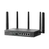 TP-Link Omada 4G+ Cat6 AX3000 Gigabit VPN maršrutizatorius, Wi-Fi 6 (802.11ax), dviejų juostų (2,4 GHz / 5 GHz), Ethernet LAN, 4G, juodas, stalinis / ant stulpo
