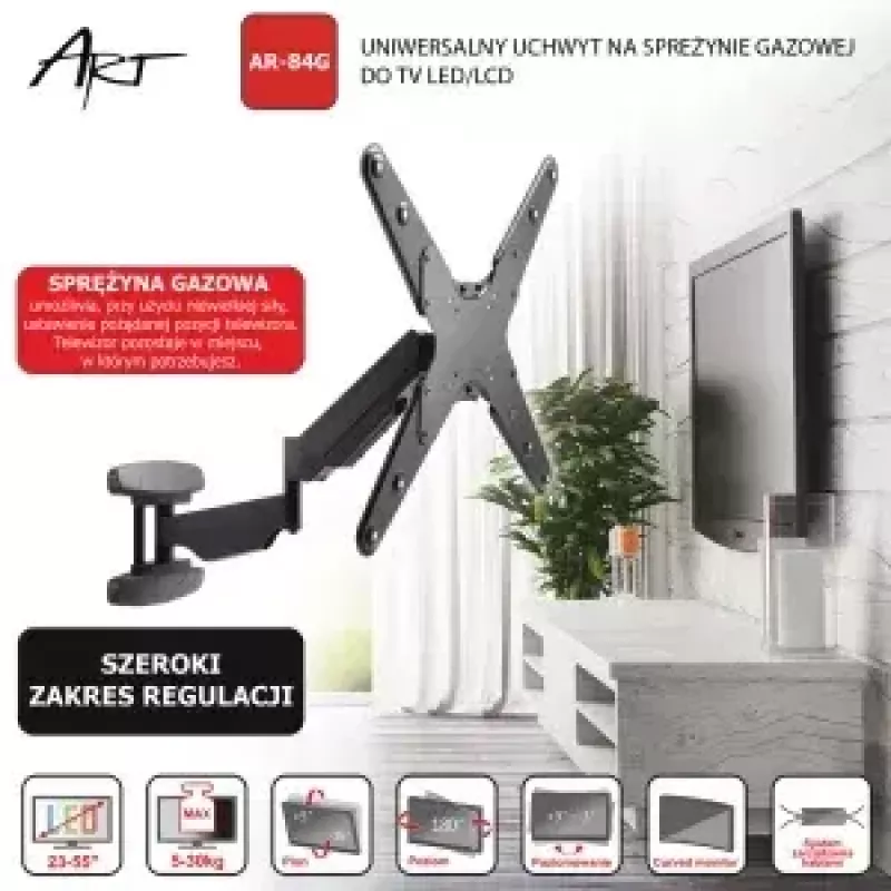 Sieninis TV laikiklis ART RAMT AR-84G