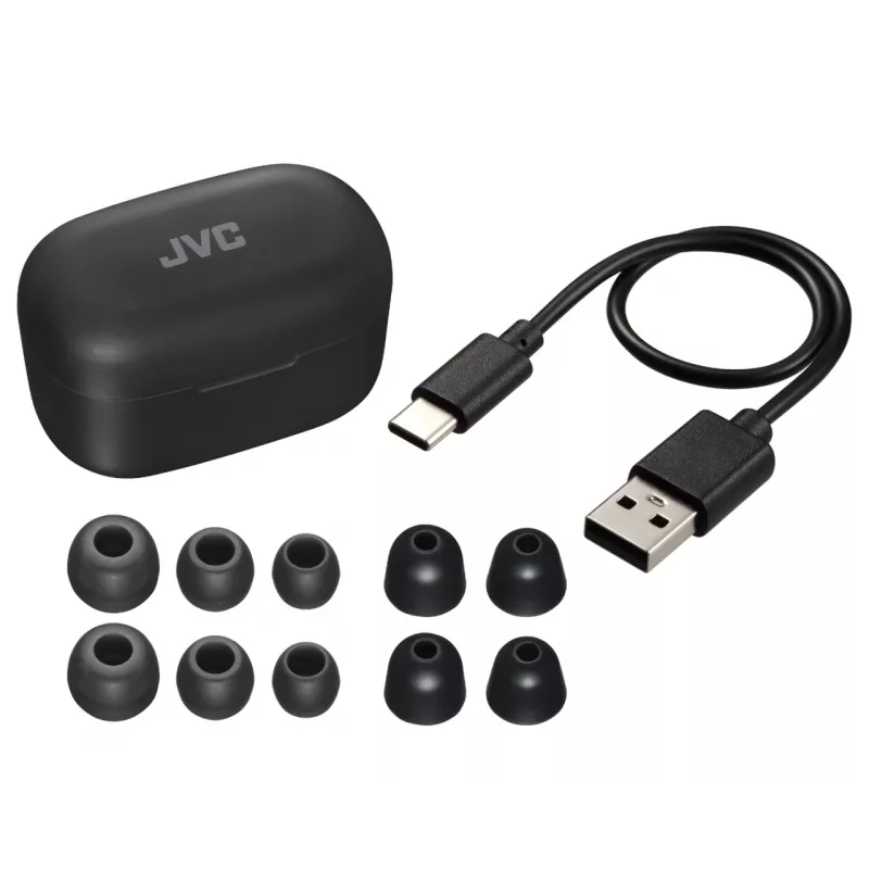 JVC HA-A25T Ausinės Tikras Belaidis Stereo (TWS) Į ausį Skambučiai/Muzika Bluetooth Juodos