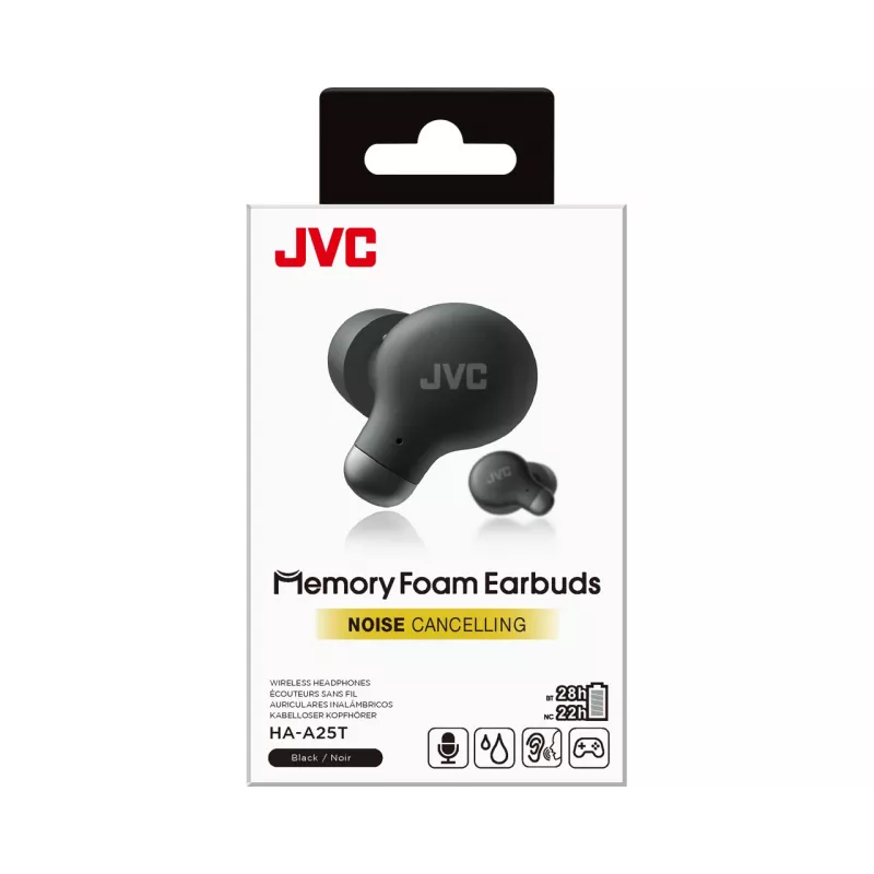 JVC HA-A25T Ausinės Tikras Belaidis Stereo (TWS) Į ausį Skambučiai/Muzika Bluetooth Juodos