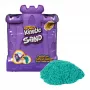 Kinetic Sand Pilių dėklas su 1 kg mėlynos spalvos smėliu, laikymo dėžutė, sensorinis žaislas vaikams nuo 3 metų