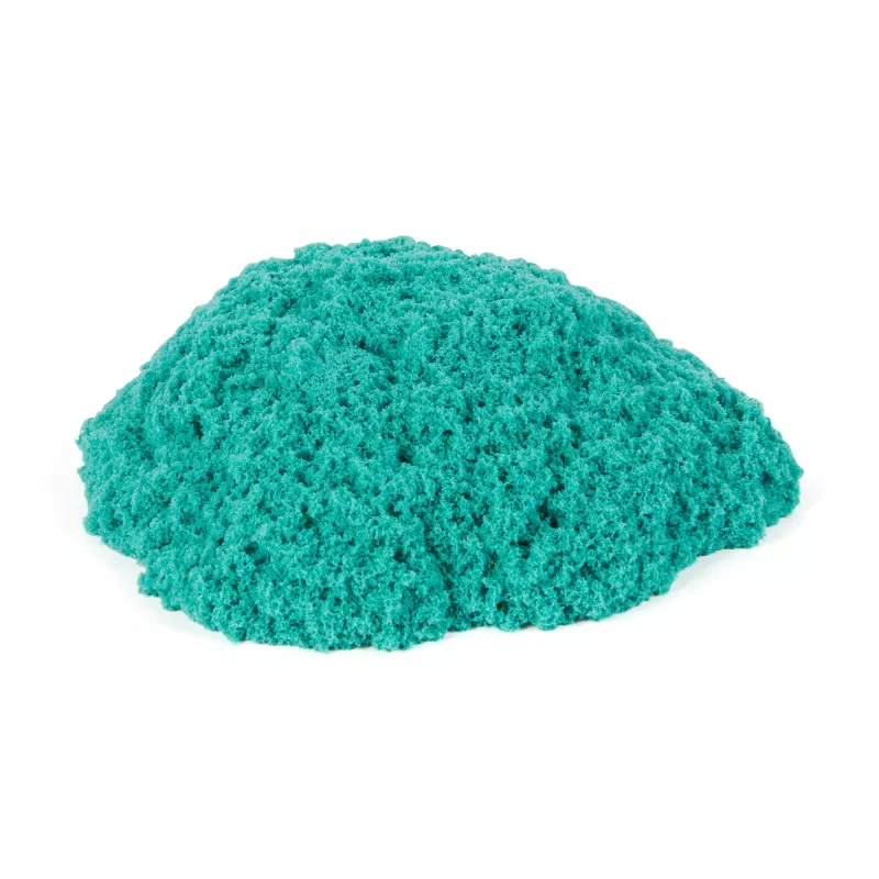 Kinetic Sand Pilių dėklas su 1 kg mėlynos spalvos smėliu, laikymo dėžutė, sensorinis žaislas vaikams nuo 3 metų