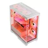 PC korpusas MODECOM Volcano SPACE APEX ARGB MIDI Tower Baltas — plieninis, šoninis langas, ARGB ventiliatoriai, USB-C