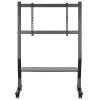 Grindinis stovas TECHLY 366983 televizoriams 45–90 colių, juodas, plieninis, aukštis 1026–1126 mm, VESA 800x400, apkrova 60 kg