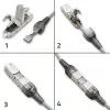 Qoltec 54540 RJ45 jungtis be įrankių CAT6 STP ekranuotiems Ethernet kabeliams