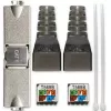 Qoltec 54540 RJ45 jungtis be įrankių CAT6 STP ekranuotiems Ethernet kabeliams