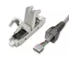 Qoltec 54540 RJ45 jungtis be įrankių CAT6 STP ekranuotiems Ethernet kabeliams