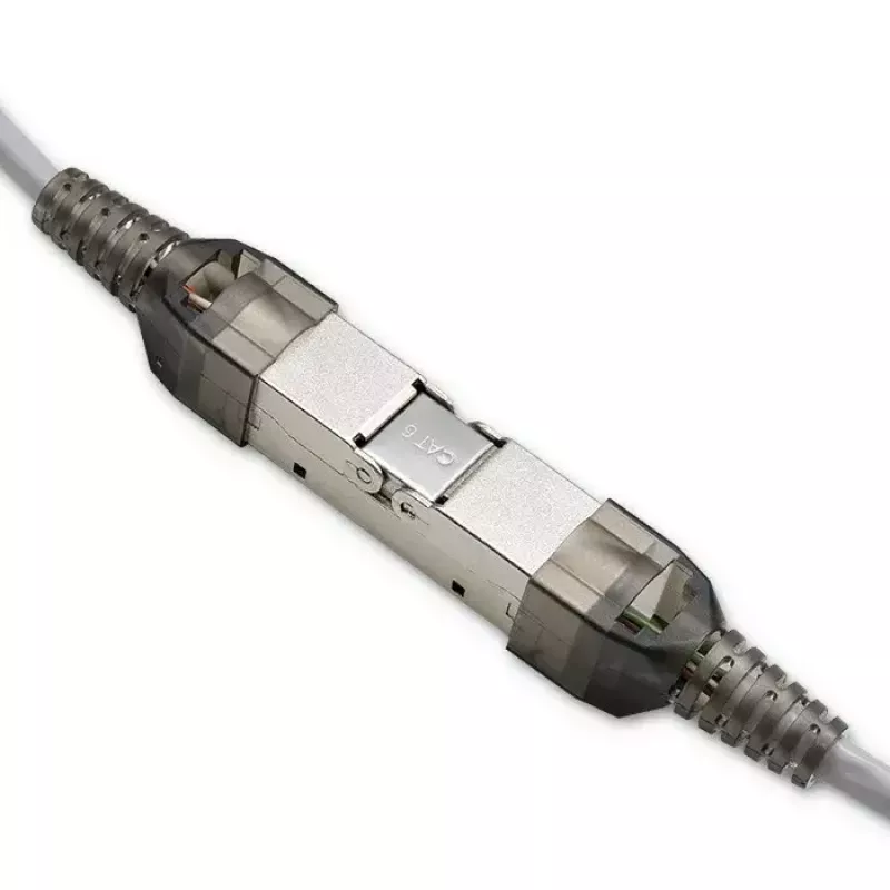 Qoltec 54540 RJ45 jungtis be įrankių CAT6 STP ekranuotiems Ethernet kabeliams