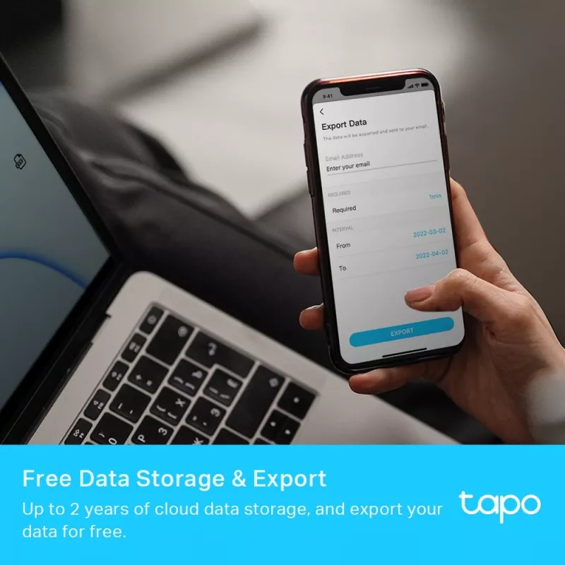 TP-Link Tapo T315 belaidis temperatūros ir drėgmės jutiklis su E-Ink ekranu