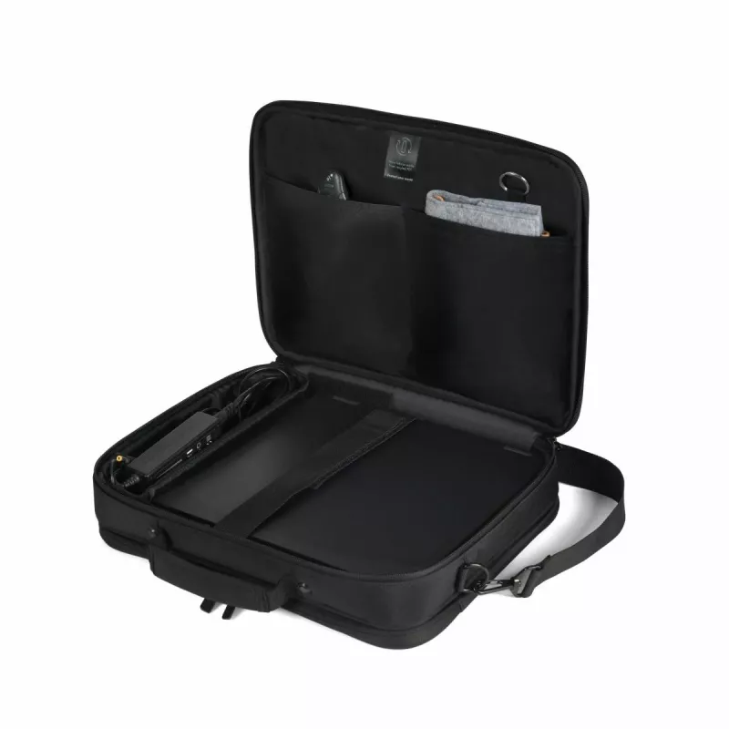 DICOTA Eco Multi Core - 13-14.1 col. nešiojamojo kompiuterio krepšys - Juodas / 300d 100% perdirbtas PET poliesteris