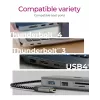 ICY BOX IB-DK4012-CPD USB 3.2 Gen 1 (3.1 Gen 1) Type-C dokavimo stotelė, antracitinė, juoda