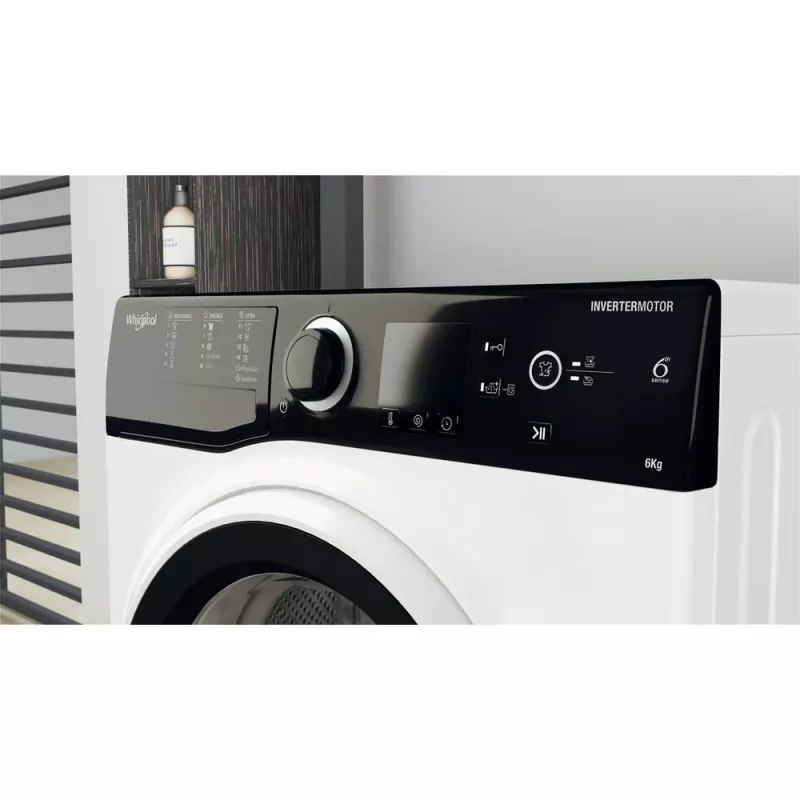 Whirlpool WRBSS 6249 S EU skalbyklė 6 kg 1200 aps./min. balta