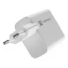 NATEC NUC-2142 belaidis mobiliojo įrenginio įkroviklis, USB-C PD 3.0 + USB-A, 5–20V iki 3A, 45 W, baltas