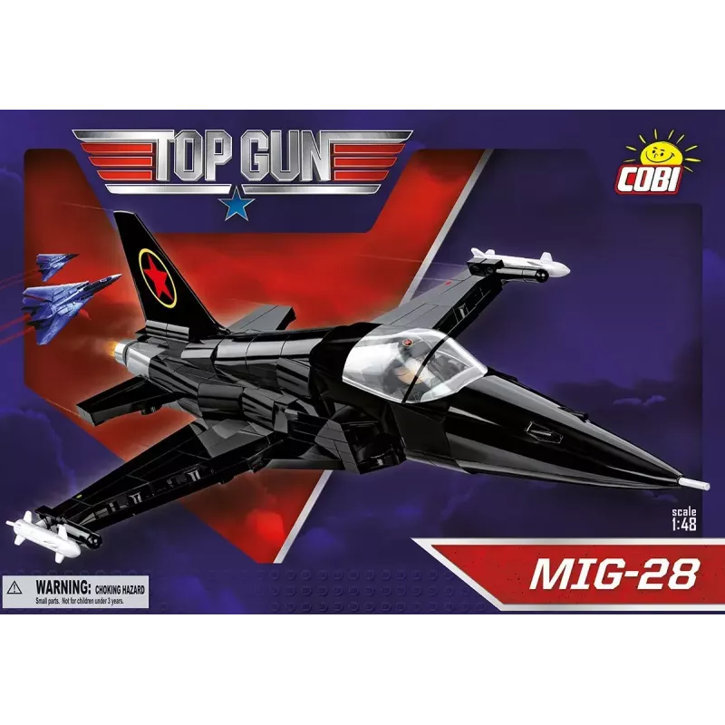 Konstruktorius Cobi Top Gun MiG-28 5859 1:48 mastelio modelis, kolekcinis plytelių rinkinys