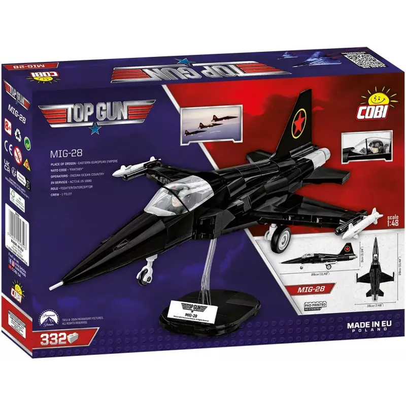 Konstruktorius Cobi Top Gun MiG-28 5859 1:48 mastelio modelis, kolekcinis plytelių rinkinys