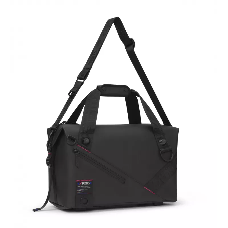 ASUS ROG SLASH Duffle Bag – vyriškas krepšys, juodas, poliesteris/PU/TPU