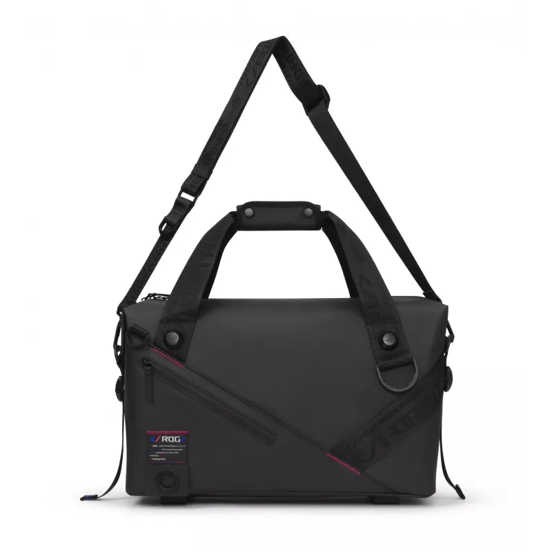 ASUS ROG SLASH Duffle Bag – vyriškas krepšys, juodas, poliesteris/PU/TPU