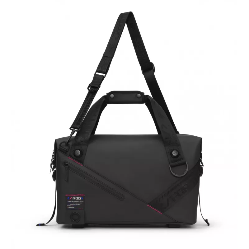 ASUS ROG SLASH Duffle Bag – vyriškas krepšys, juodas, poliesteris/PU/TPU