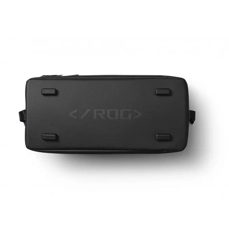 ASUS ROG SLASH Duffle Bag – vyriškas krepšys, juodas, poliesteris/PU/TPU
