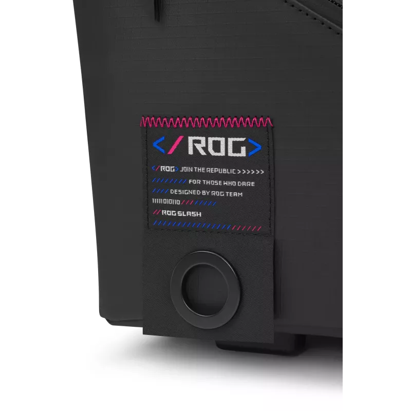 ASUS ROG SLASH Duffle Bag – vyriškas krepšys, juodas, poliesteris/PU/TPU