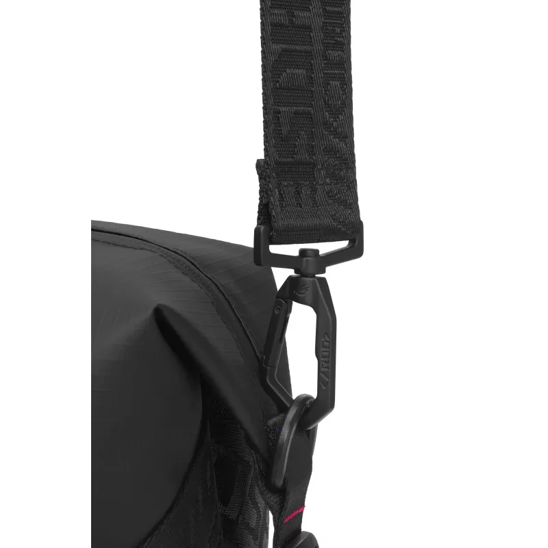 ASUS ROG SLASH Duffle Bag – vyriškas krepšys, juodas, poliesteris/PU/TPU