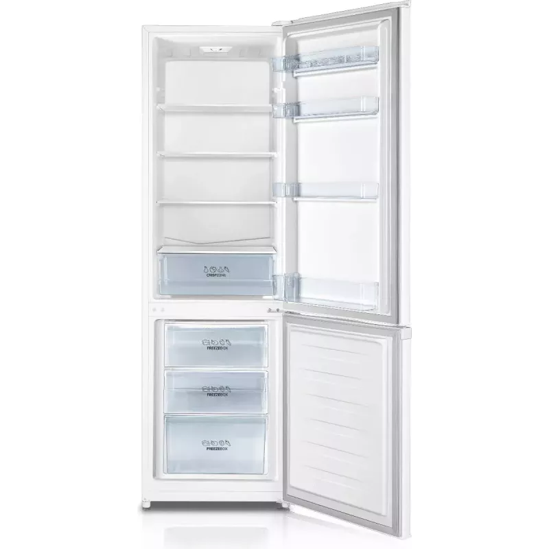 Laisvai pastatomas šaldytuvas-šaldiklis Gorenje RK4182PW4, 269 L bendras (198 L šaldytuvas, 71 L šaldiklis), baltas, šaldiklis apačioje