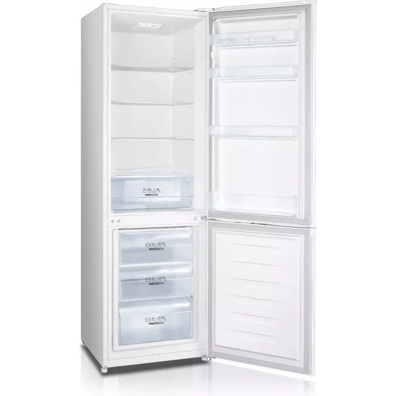 Laisvai pastatomas šaldytuvas-šaldiklis Gorenje RK4182PW4, 269 L bendras (198 L šaldytuvas, 71 L šaldiklis), baltas, šaldiklis apačioje